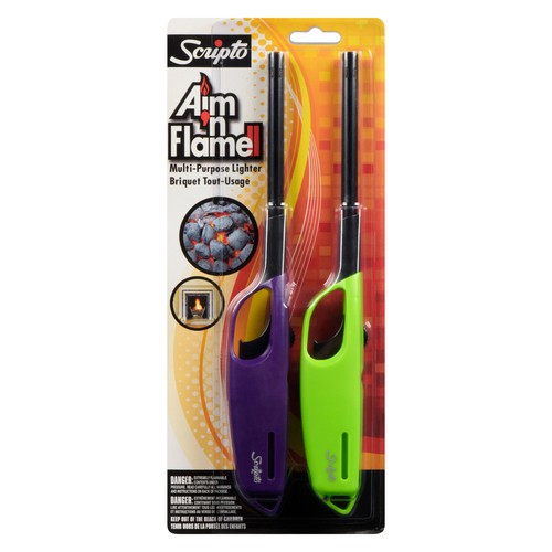 Scripto Twin Pack Aim N Flame Lighter 2 EA