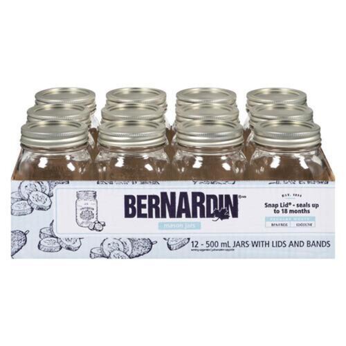 Bernardin Standard Mason Jar 500 ml 12 Pack