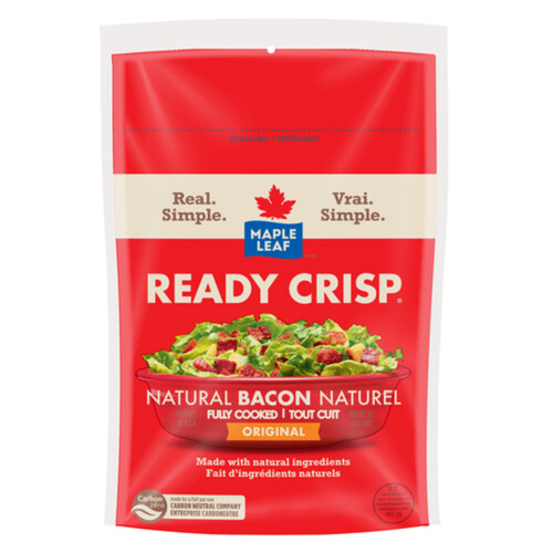 Maple Leaf Ready Crisp Natural Bacon Bits Fully Cooked 85 g