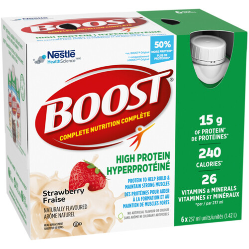 Boost High Protein Drink Strawberry 6 x 237 ml