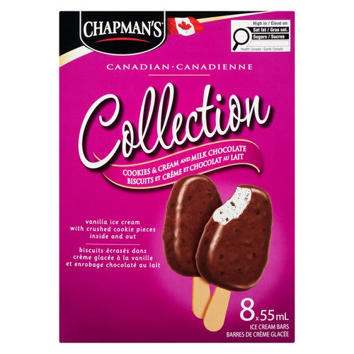 Chapman's Ice Cream Collection Cookies And Cream 8 x 55 ml