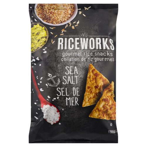 Riceworks Brown Rice Snacks Sea Salt 155 g