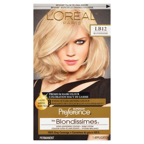 L'Oréal Paris Superior Preference Hair Color LB12 Ultra Light Sun Blonde 1 Pack