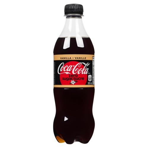 Coca-Cola Zero Sugar Soft Drink Vanilla 500 ml (bottle)