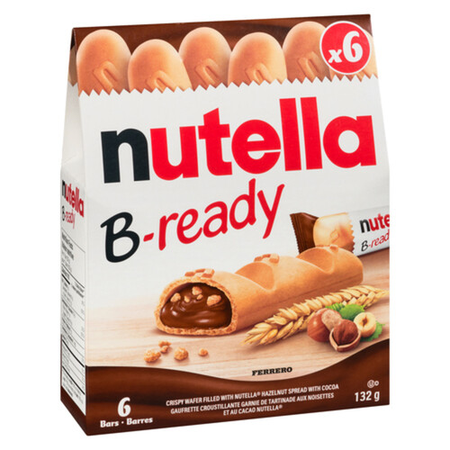 Ferrero Nutella Bars B-Ready 6 Pack 132 g