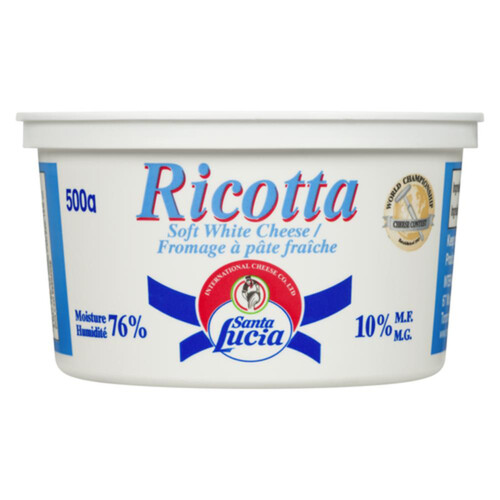 Santa Lucia 10% Soft White Cheese Ricotta 500 g