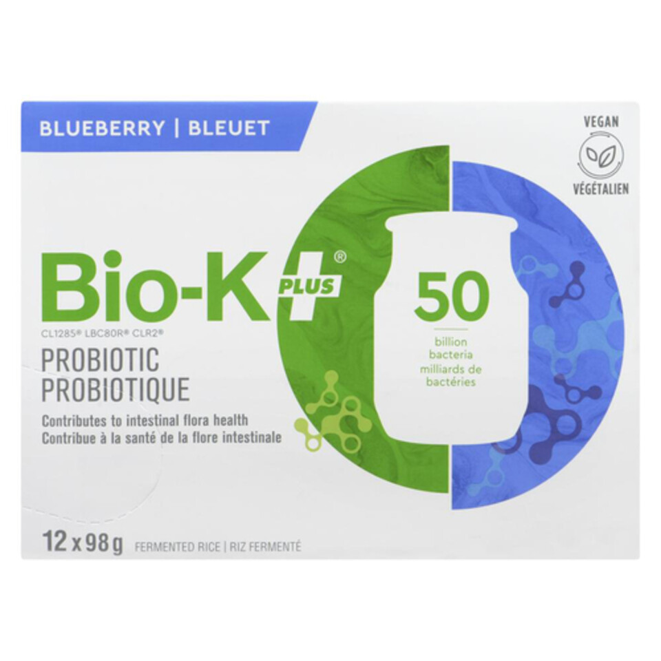 BioK Plus Probiotic Blueberry 12 x 98 g Voilà Online Groceries & Offers