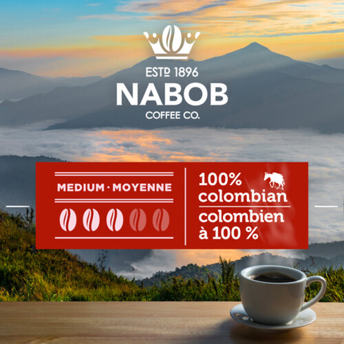 Nabob Coffee Pods 100% Colombian 30 Single Serve 292 g