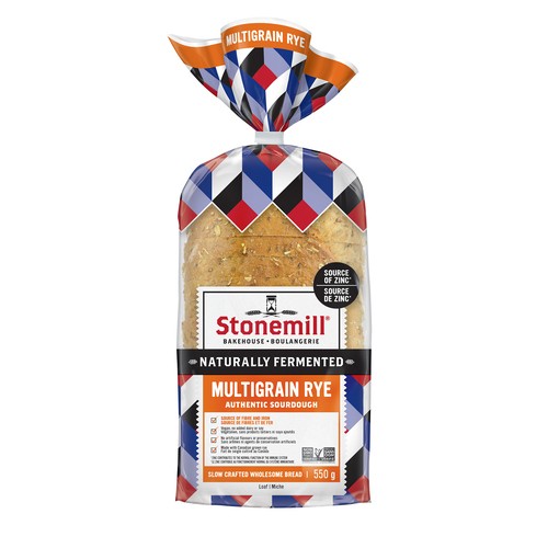 Stonemill Bakehouse Authentic Sourdough Rye Multigrain Bread 550 g