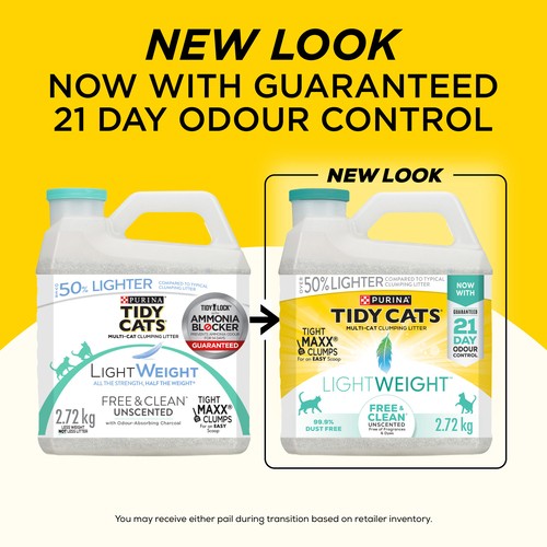 Tidy Cats Cat Litter LightWeight Free Clean Unscented kg