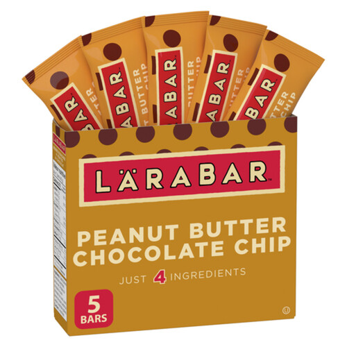 Lärabar Energy Bar Peanut Butter Chocolate Chip Fruit & Nut 5 X 45 g 