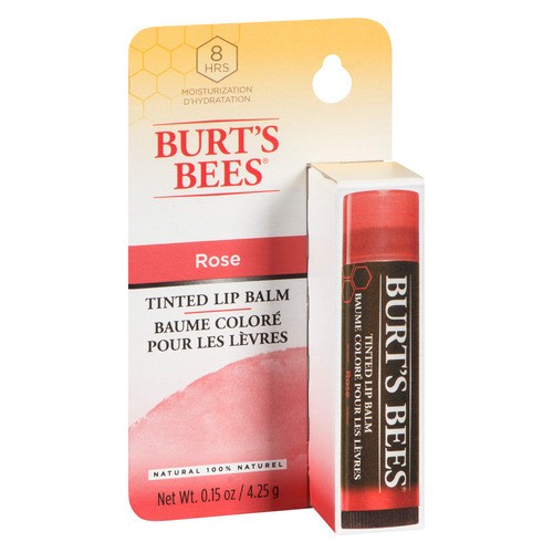 Burt's Bees Tinted Lip Balm Rose Carded 4.25 g