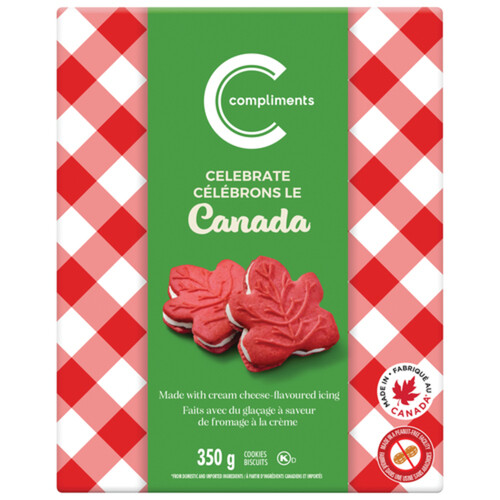 Compliments Peanut-Free Celebrate Canada Cookies 350 g