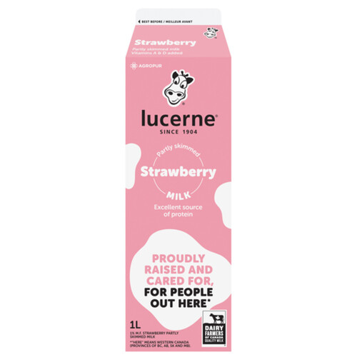 Lucerne Milk Strawberry 1% 1 L