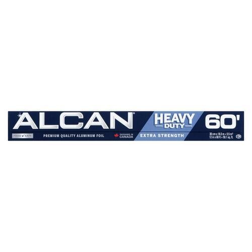 Alcan Aluminum Foil Heavy Duty Extra Strength 12 Inch x 60 Feet