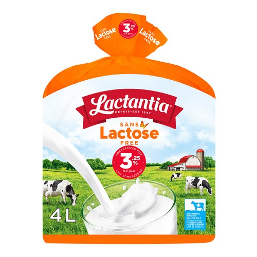 Lactantia Lactose-Free 3.25% Whole Milk 4 L