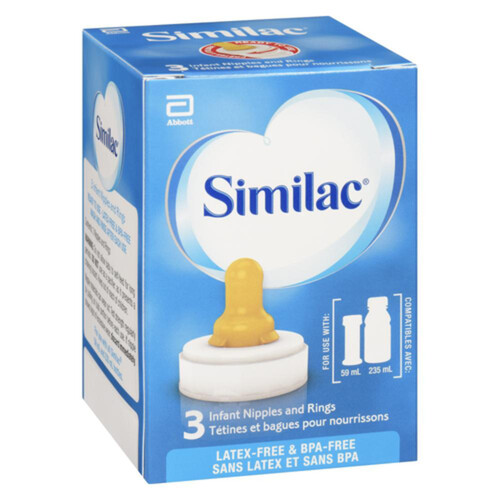 Abbott Similac Infant Nipples And Rings 1 Pack