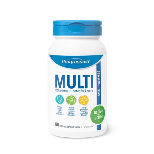 Progressive Multivitamins Active For Men 60 Vegetable Capsules 