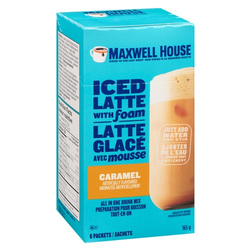 Maxwell House Iced Latte With Foam Caramel 165 g