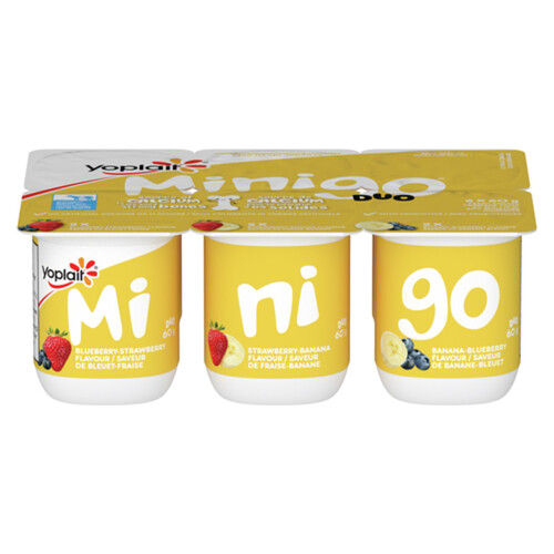Yop 3% Minigo Duo Variety Pack Kids Snack 6 x 60 g