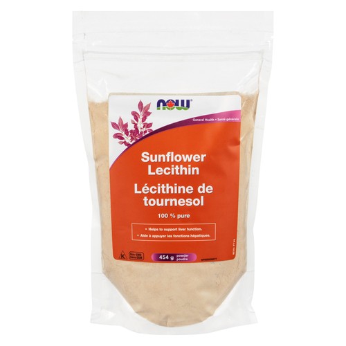 Now Sunflower Lecithin Powder Non GMO 454 g