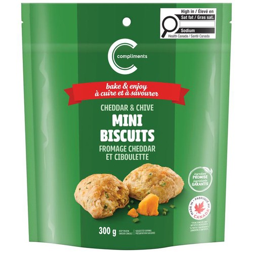 Compliments Baking Mix Mini Biscuits Cheddar & Chive 300 g