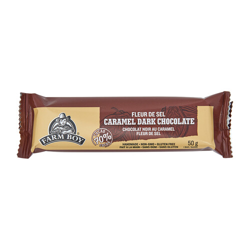 Farm Boy Salted Caramel Dark Chocolate Bar 50 g