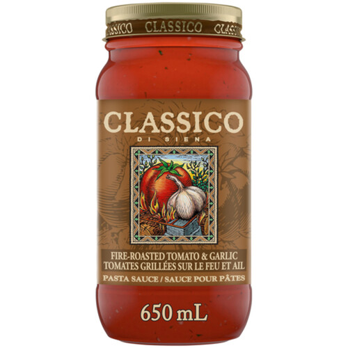 Classico Pasta Sauce Fire Roasted Tomato & Garlic 650 ml