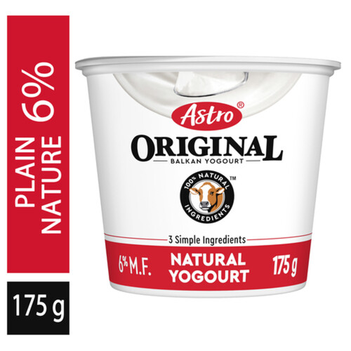 Astro Original Yogurt Plain Balkan 6% 175 g