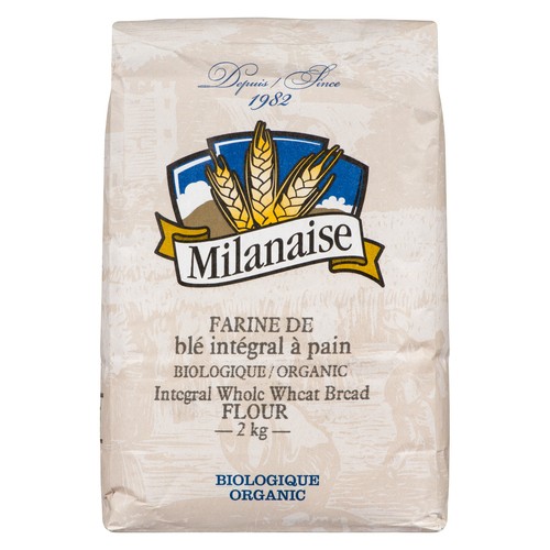 Milanaise Organic Flour Integral Whole Wheat Bread 2 kg 