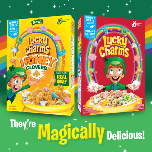 Lucky Charms Cereal Whole Grains Marshmallows Family Size 526 g