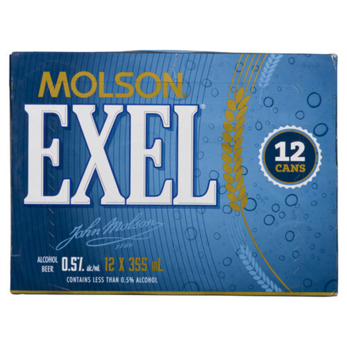 Molson Exel Non Alcoholic Beer 12 x 355 ml