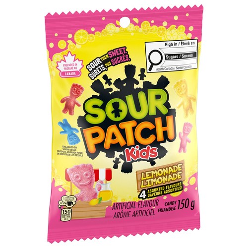 Sour Patch Kids Candy Sour Lemonade Flavour Then Sweet 150 g