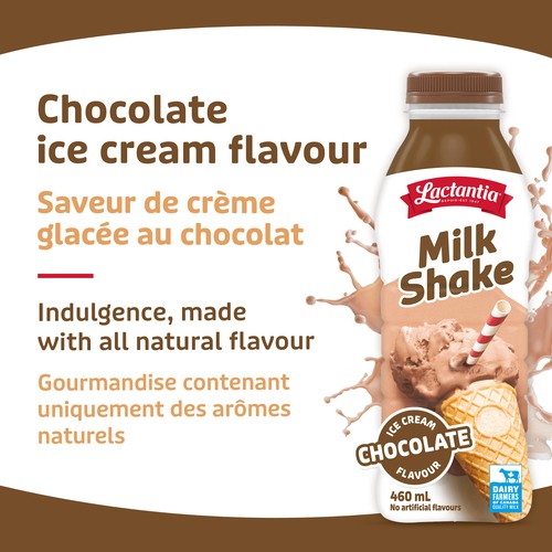 Lactantia Milkshake Chocolate 460 ml (bottle)