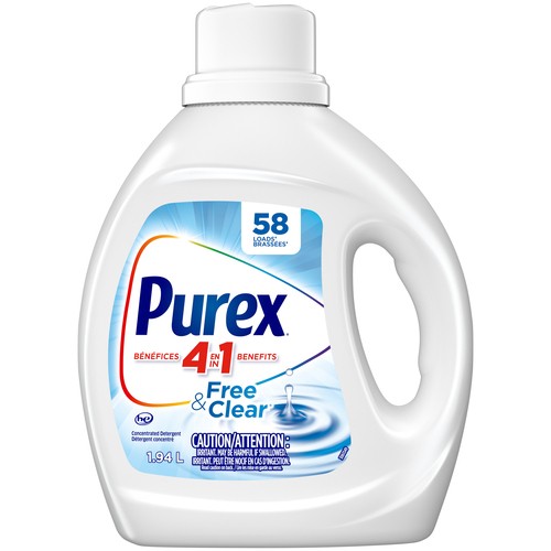 Purex Free & Clear Liquid Laundry Detergent 1.94 L