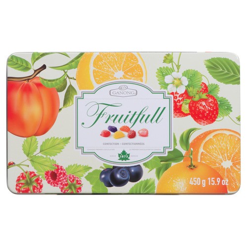 Ganong Fruitful Assorted Tin 450 g