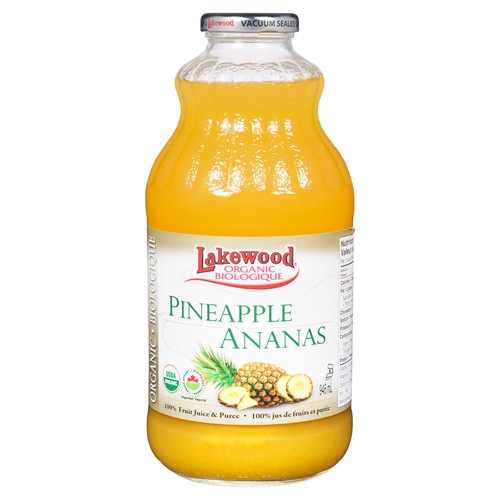 Lakewood Organic Juice Pure Pineapple 946 ml