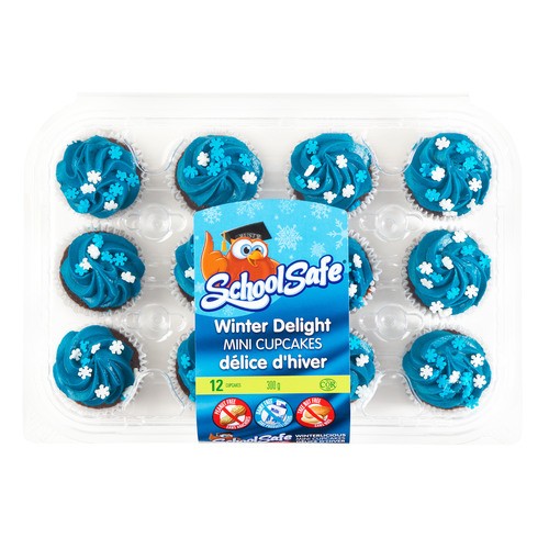 School Safe Mini Cupcakes Chocolate 300 g (frozen)
