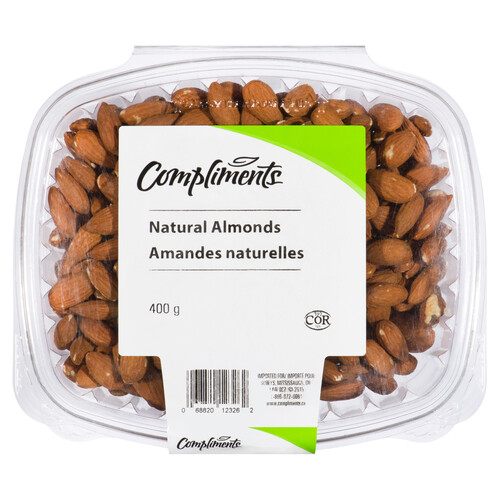 Compliments Natural Almonds 400 g