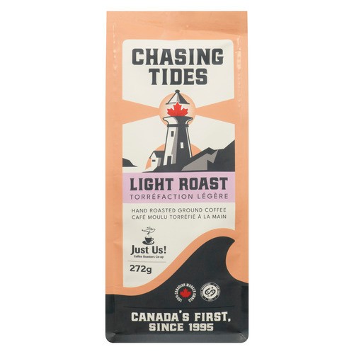 Just Us! Chasing Tides Ground Coffee Hand Roasted Light Roast 272 g
