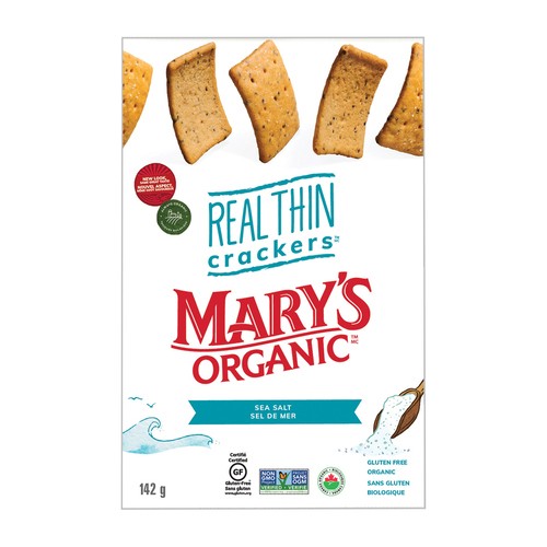 Mary's Organic Gluten-Free Thin Crackers Sea Salt 142 g