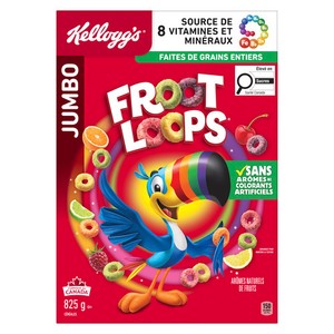 Kellogg's Froot Loops Céréales en format jumbo 825 g