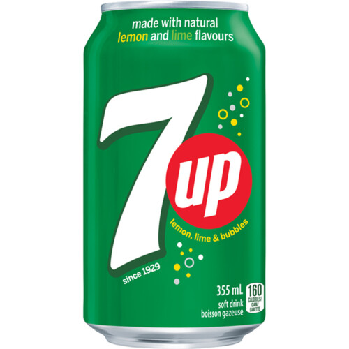 7Up Soft Drink Lemon & Lime 24 x 355 ml (cans)