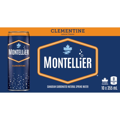 Montellier Sparkling Water Clementine 10 x 355 ml (cans)