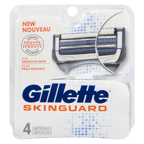 Gillette Skinguard Razor Blade Refill For Sensitive Skin 4 Cartridges