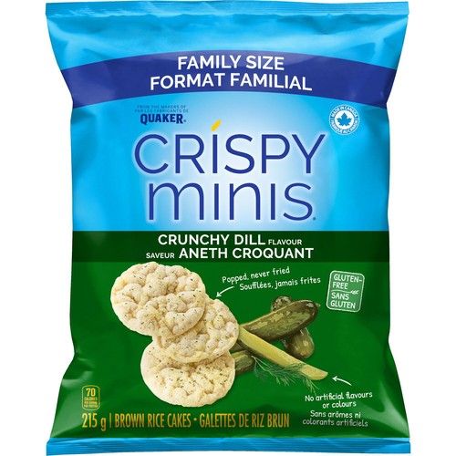 Quaker Crispy Minis Crunchy Dill Family Size 215 g