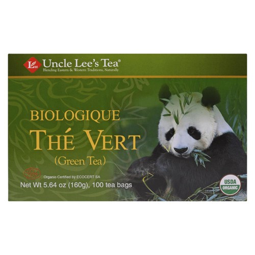 Uncle Lee's Tea Organic Green Tea 100 EA