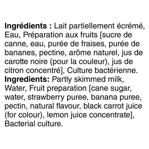 Liberté Classique 1.5% Drinkable Yogurt Strawberry Banana 1 L
