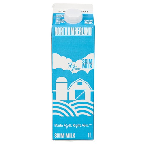 Northumberland Skim Milk Carton 1 L