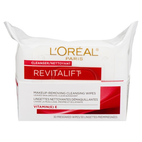 L'Oréal Revitalift Cleansing Wipes Makeup-Removing 30 Presoaked Wipes